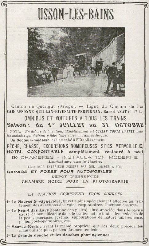 Pub sur les bains d'Usson